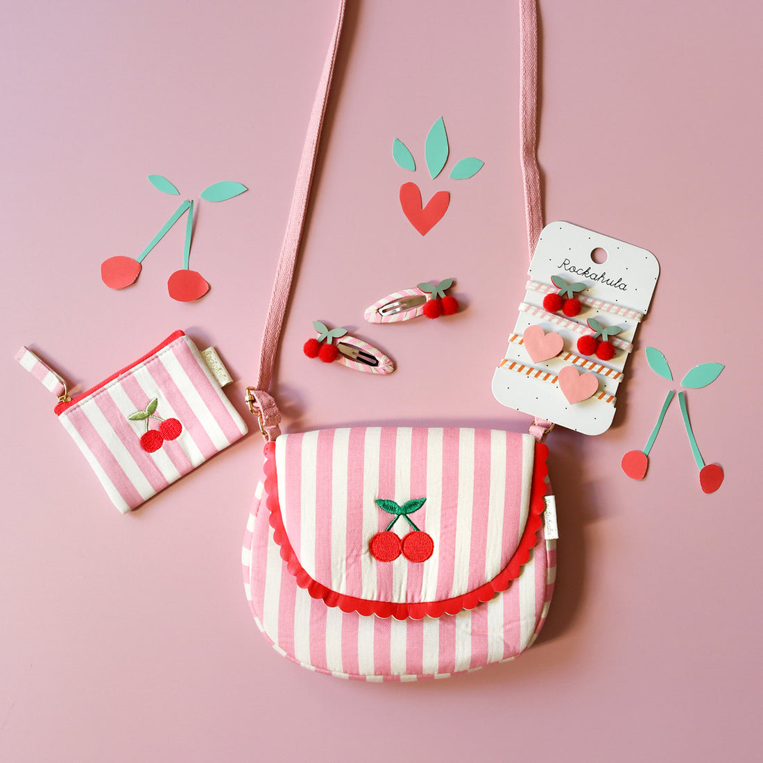 Rockahula Kids vaikiška rankinė „Cherry Kiss Scallop“