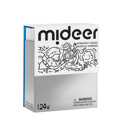 Akriliniai markeriai su skysto rašalo užpildu – 24 spalvos