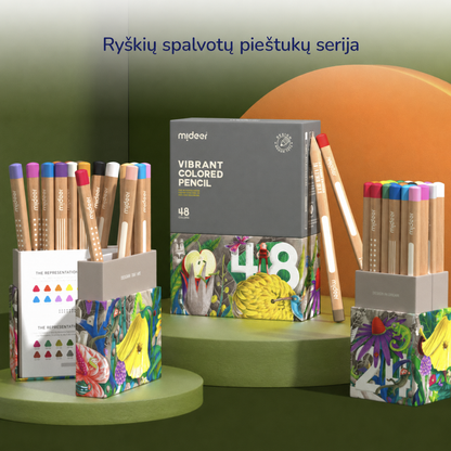 Spalvoti pieštukai – 36 spalvos
