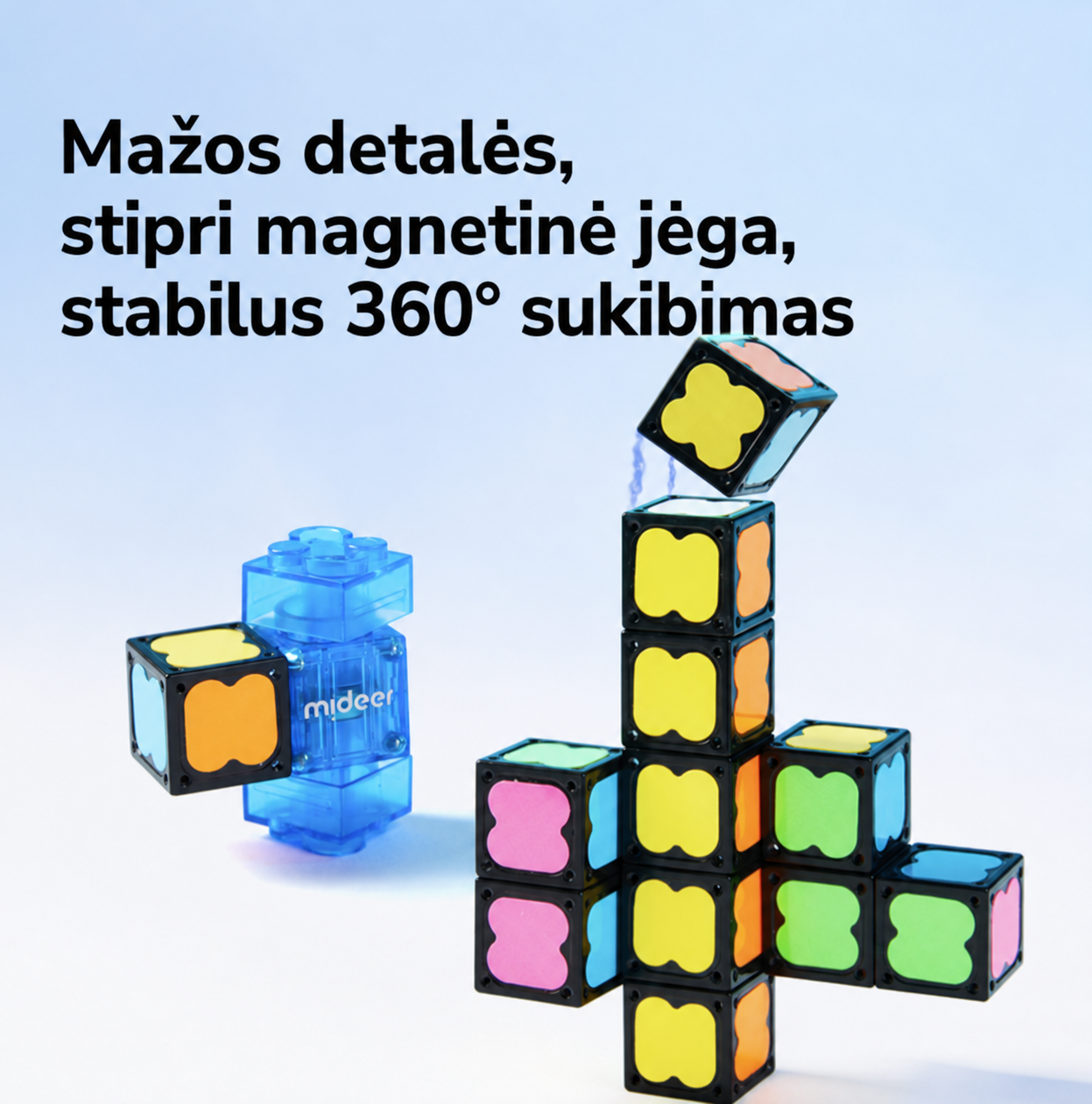 Mideer magnetinis šviečiantis suktukas