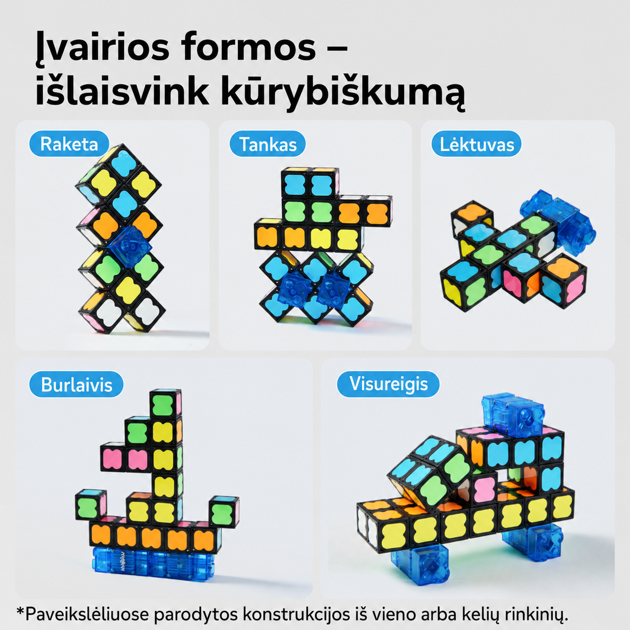 Mideer magnetinis šviečiantis suktukas