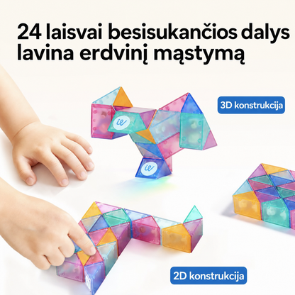 Mideer transformuojama magnetinė gyvatėlė