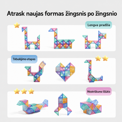 Mideer transformuojama magnetinė gyvatėlė