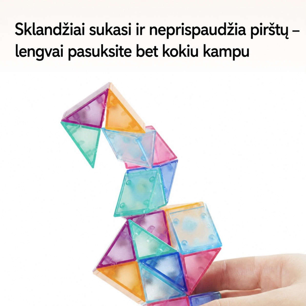 Mideer transformuojama magnetinė gyvatėlė