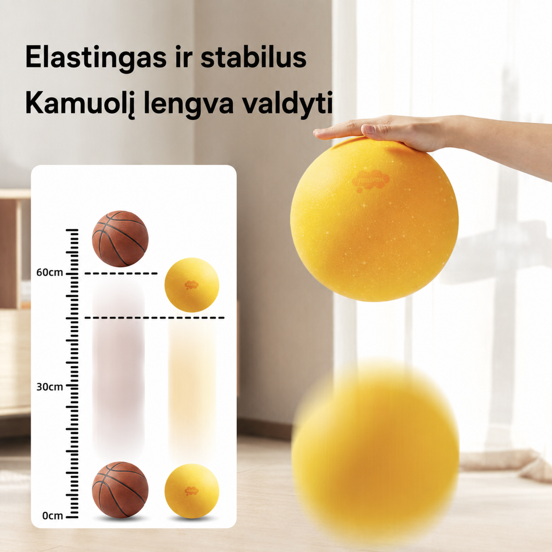 Tylus kamuolys – 20cm – rožinis