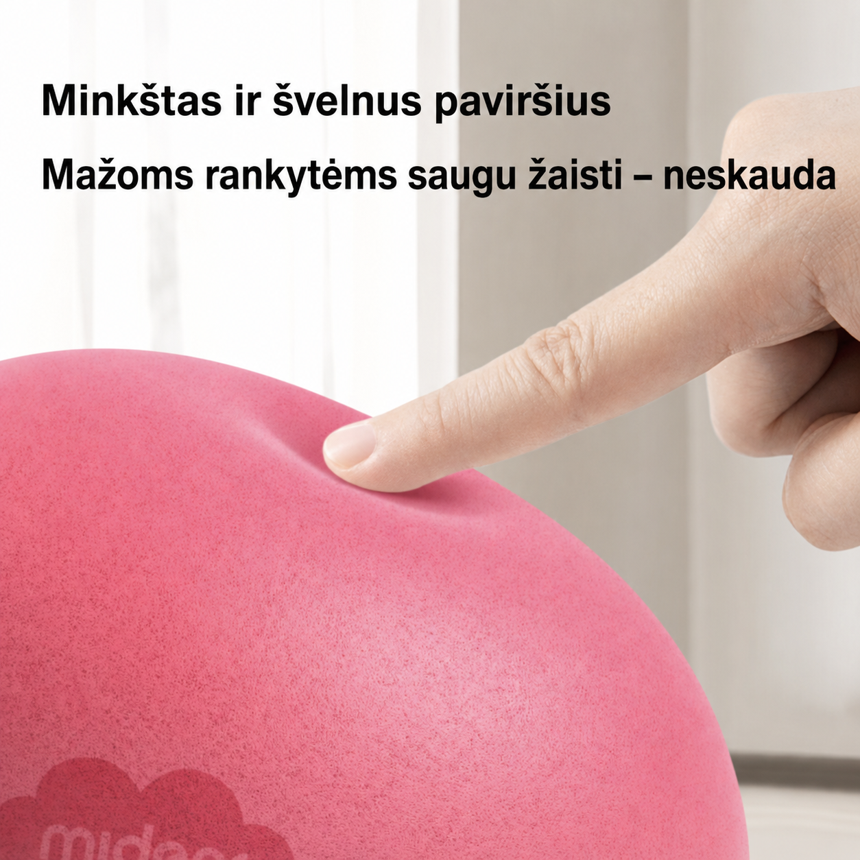 Tylus kamuolys – 20cm – rožinis