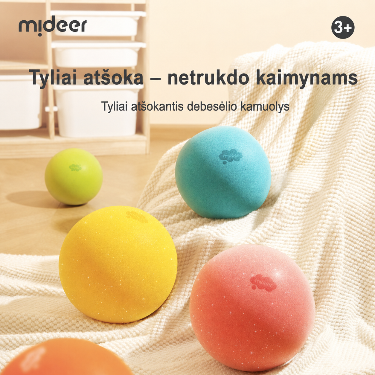 Tylus kamuolys – 20cm – rožinis