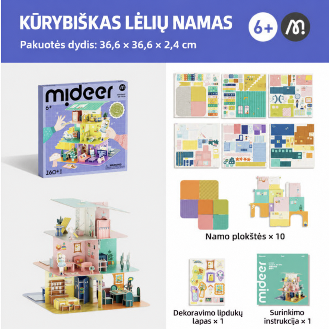 3D DĖLIONĖ / DIY LĖLIŲ NAMAS