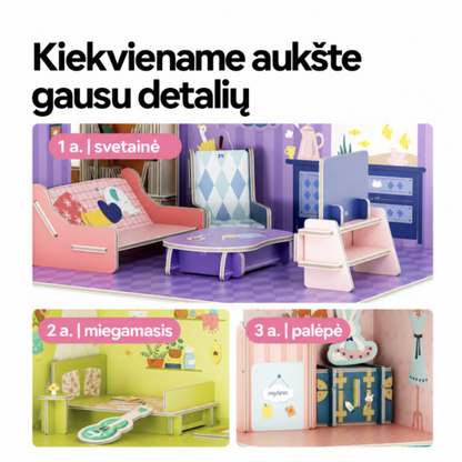 3D DĖLIONĖ / DIY LĖLIŲ NAMAS