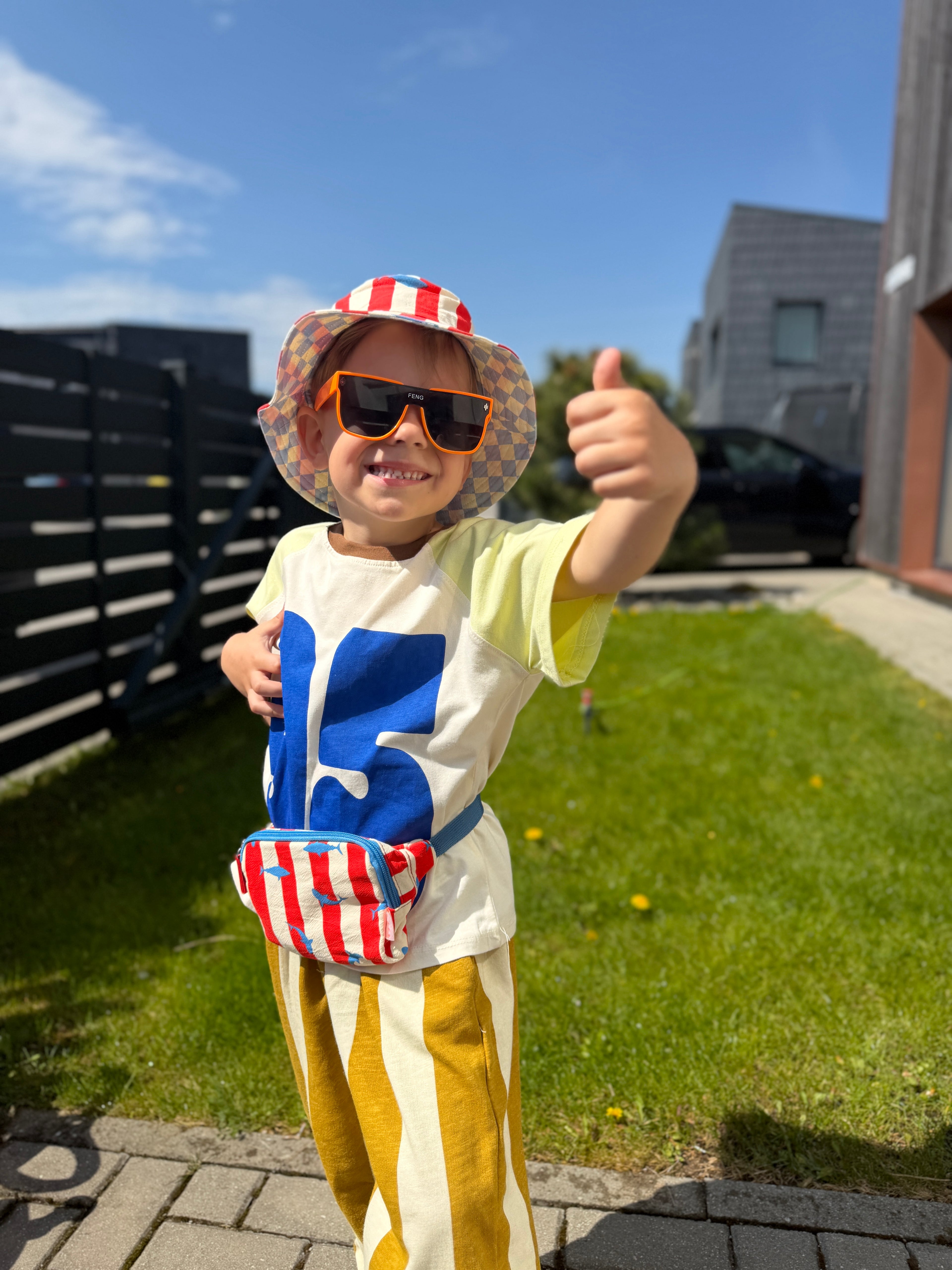 Rockahula Kids dvipusė kepurė nuo saulės „Shark“, 3–6 m.