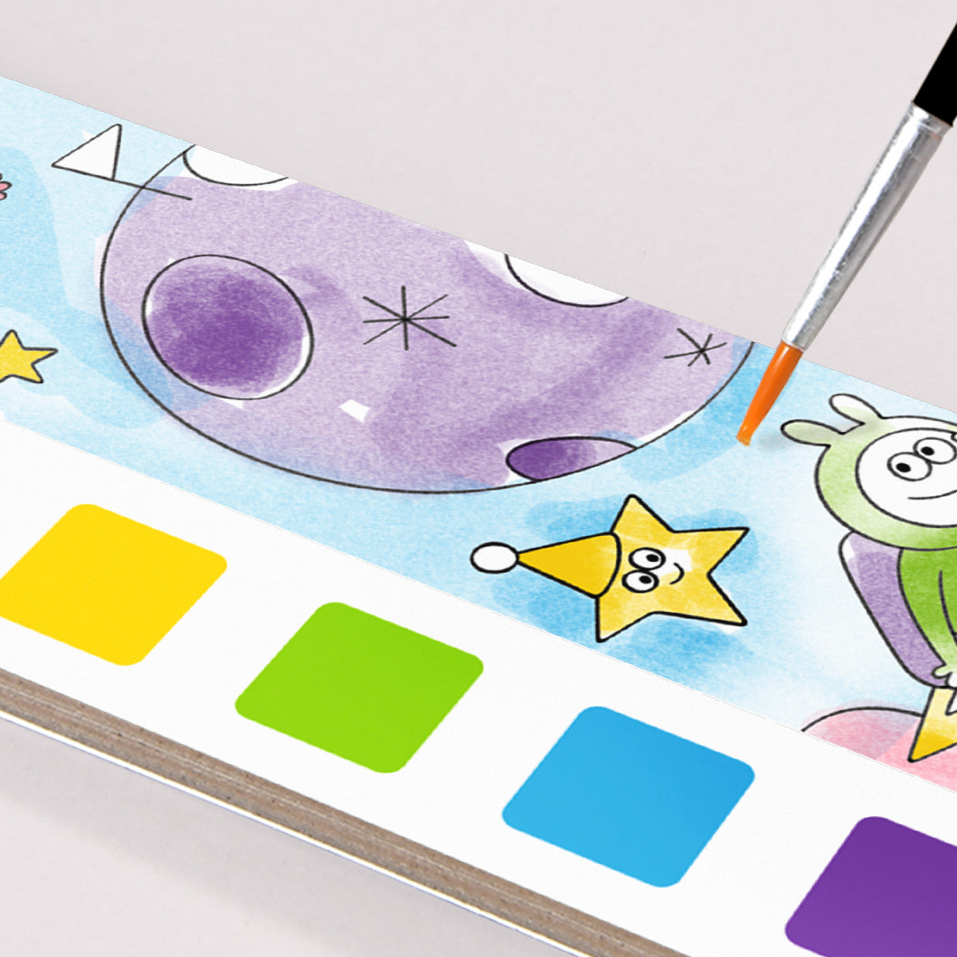 Spalvinimo akvarele knygelė Pasaulio nuotykiai