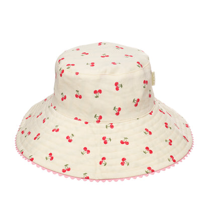 Rockahula Kids dvipusė kepurė nuo saulės „Cherry Kiss Stripy“, 7–10 m.