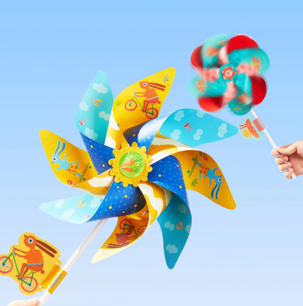 Popieriaus rankdarbių rinkinys – Vėjo malūnėliai