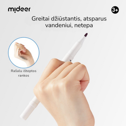 Aliejinis dviejų galų permanentinis žymeklis – 3vnt.