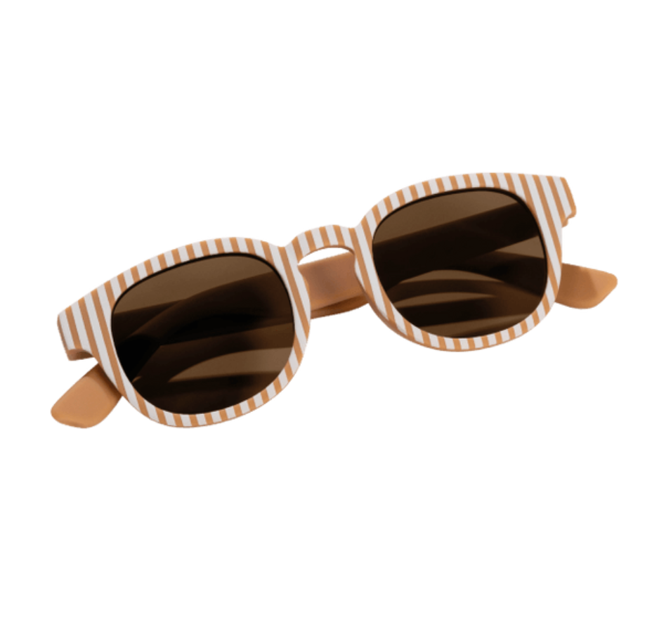 Little Dutch vaikiški akiniai nuo saulės „Ocean Brown Stripes“ | 2–5 m.