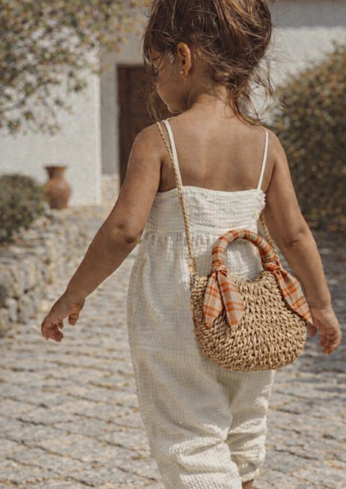 Mrs Ertha vaikiška pinta rankinė „Neutral Dots“