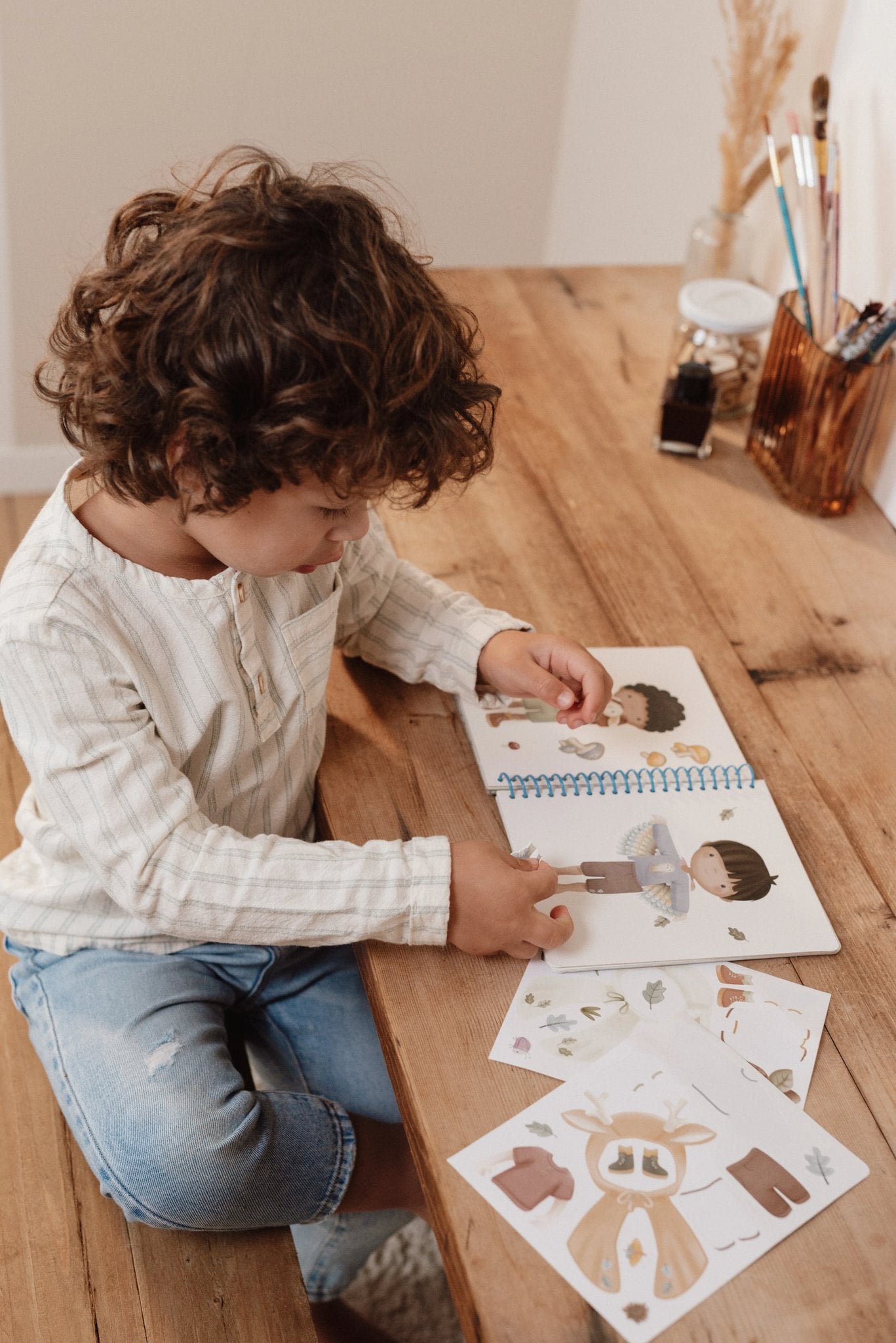 Little Dutch lipdukų knygelė Dress Me Up Jim &amp; Friends