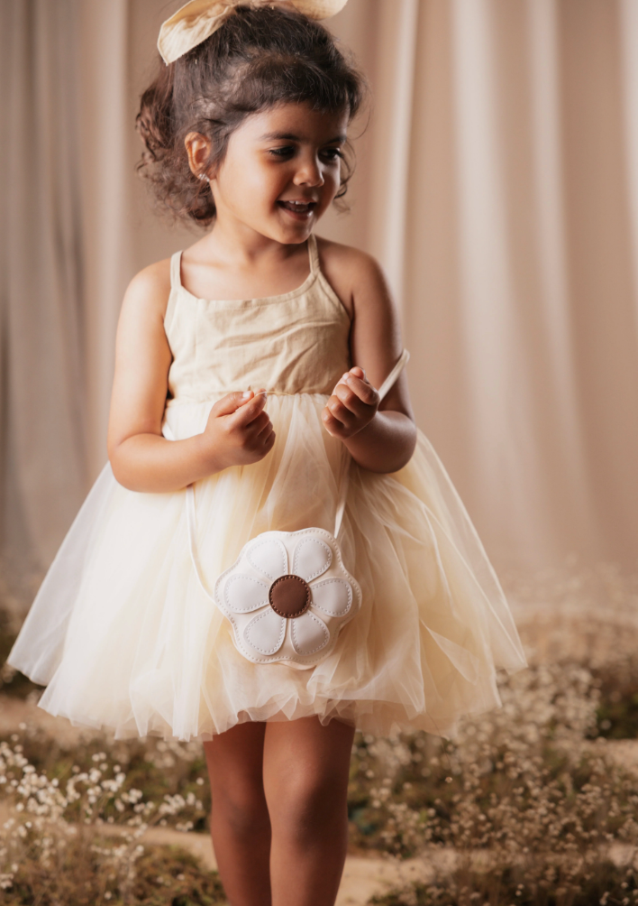 Mini rankinė-piniginė vaikams gėlė