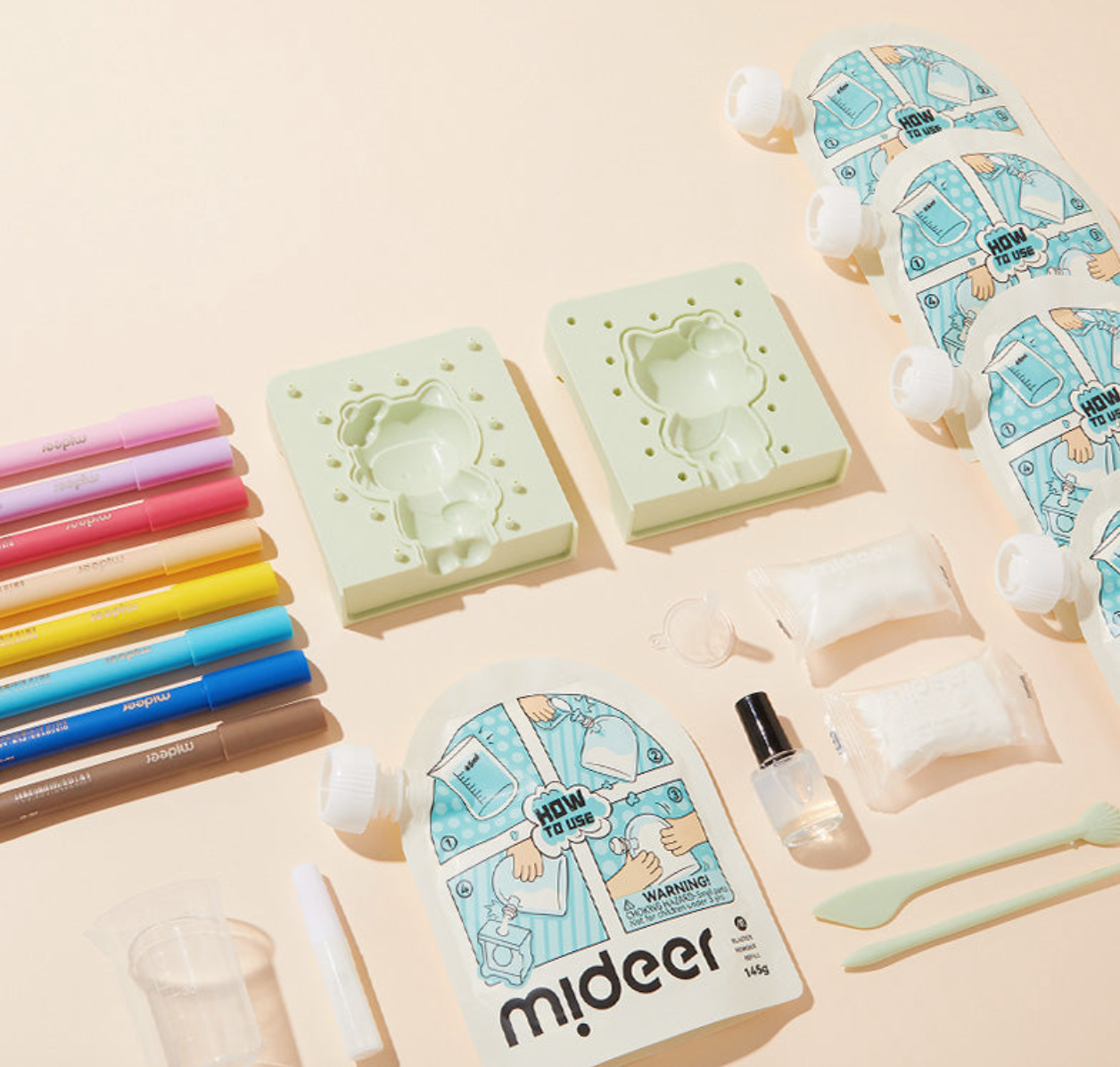 Gipsinių figūrėlių kūrimo rinkinys