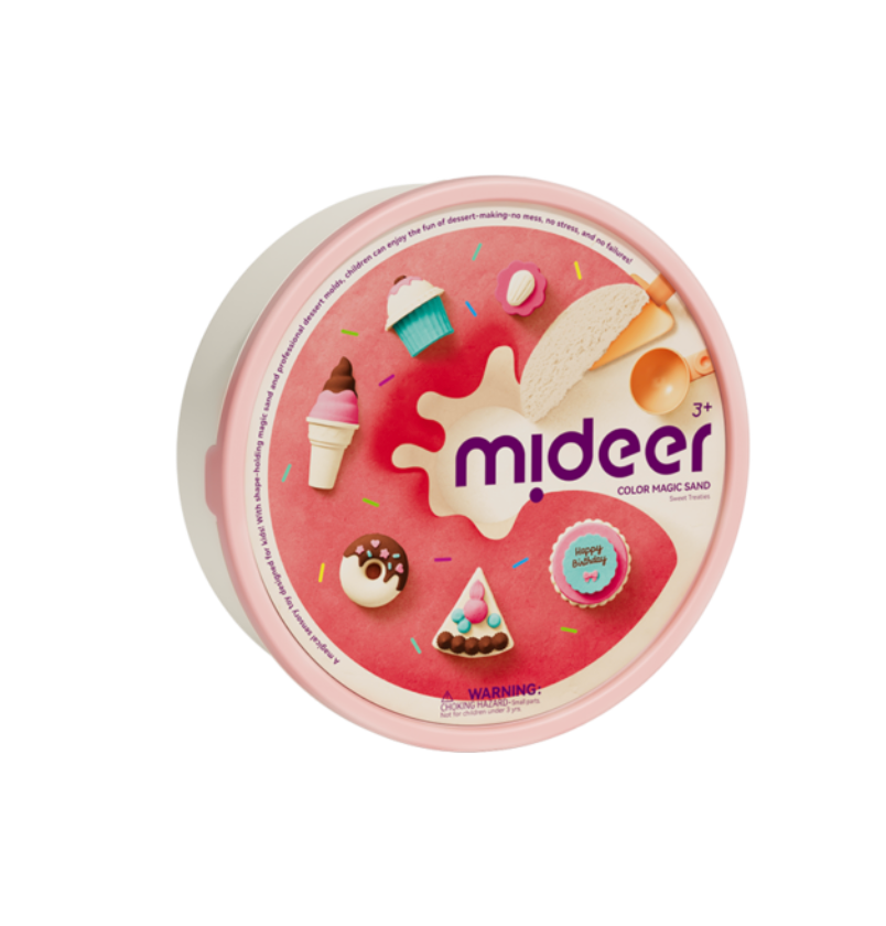 KINETINIO SMĖLIO ŽAIDIMŲ RINKINYS – DESERTŲ KLUBAS