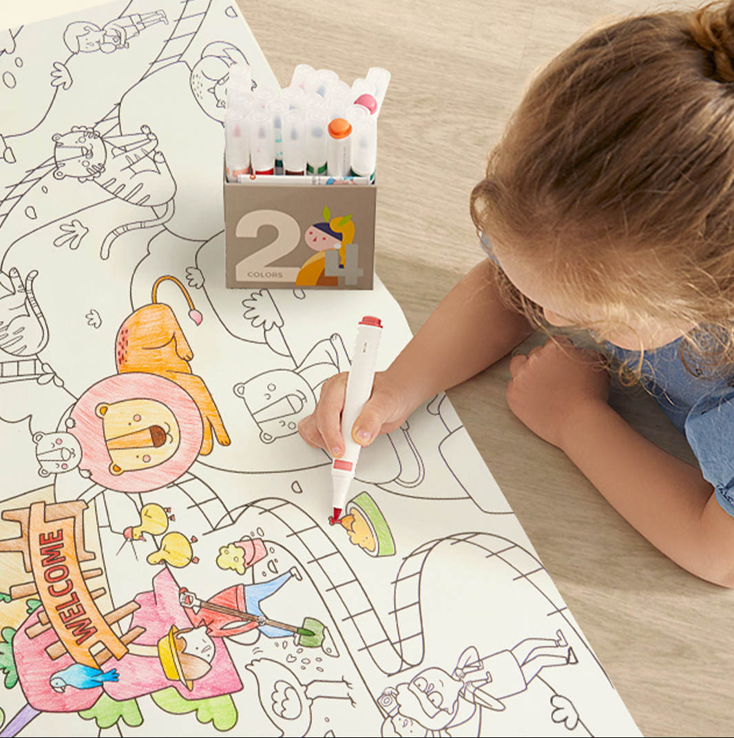 Lipnus spalvinimo rulonas Magiškasis zoologijos sodas