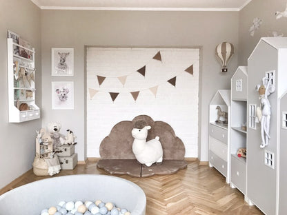 Pakabinamas dekoratyvinis oro balionas GOLD/BEIGE