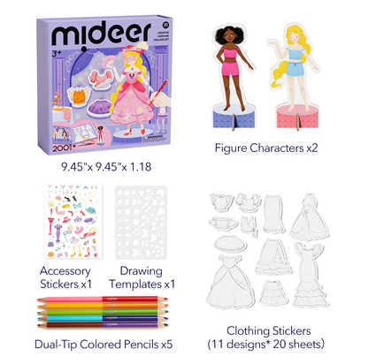 Kūrybinis drabužių dizaino rinkinys – Spindintis Vakaras