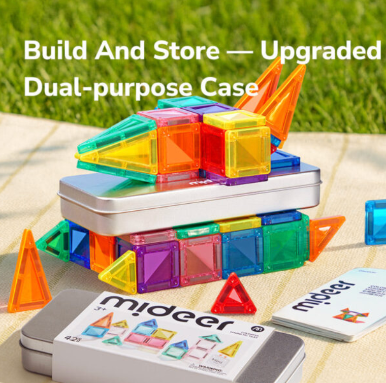 MINI MAGNETINIS KONSTRUKTORIUS METALINĖJE DĖŽUTĖJE