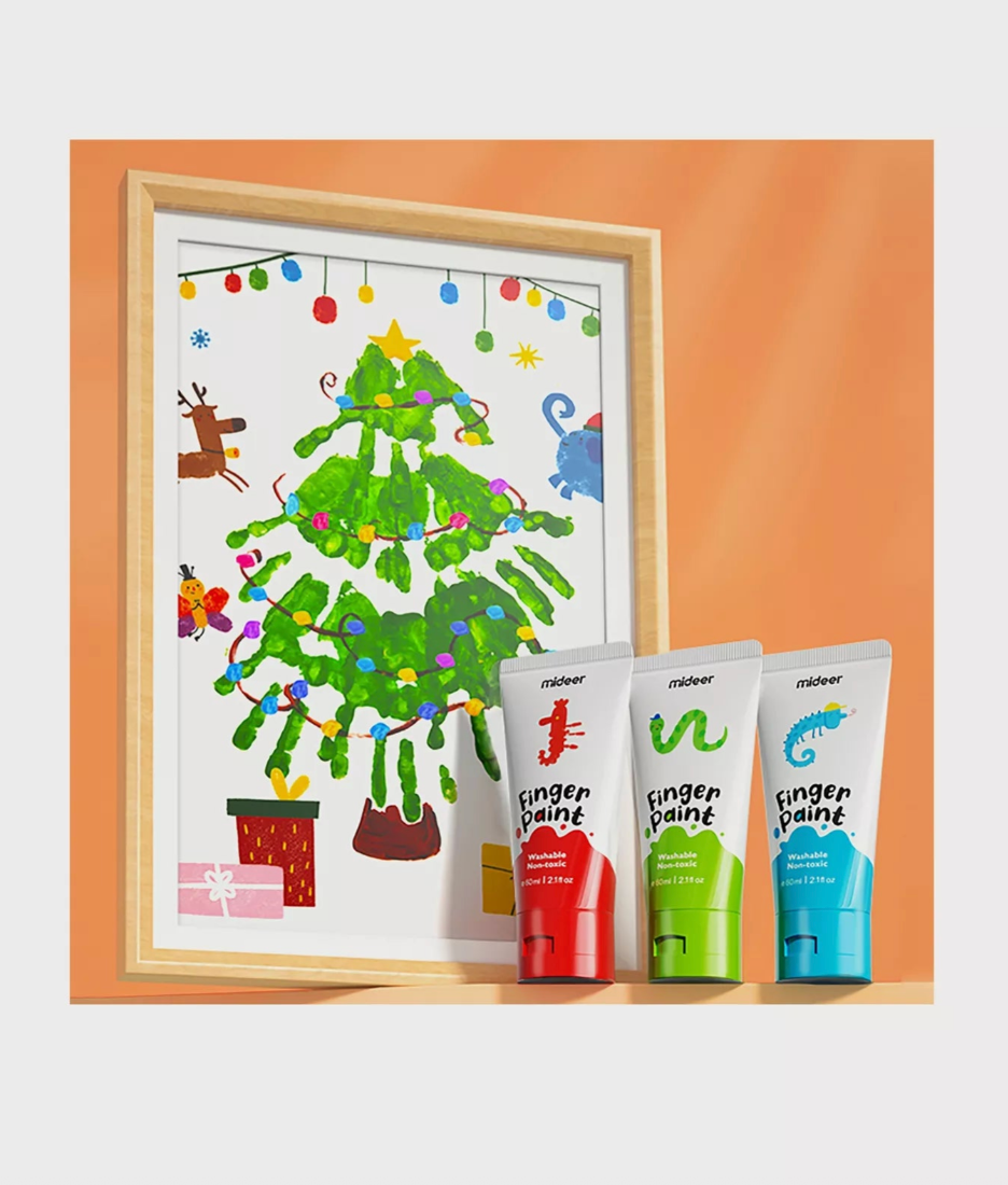 Dažai piešimui pirštais – 6 spalvos