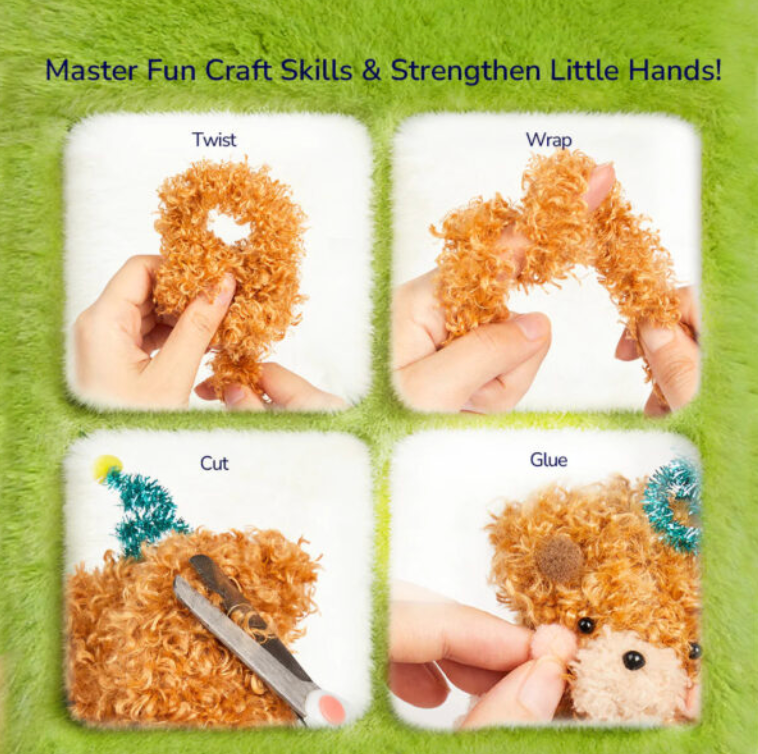 Pliušinių žaislų kūrimo rinkinys