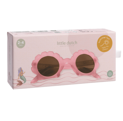 Little Dutch vaikiški akiniai nuo saulės „Shell Mermaid Pink“ | 2–5 m.