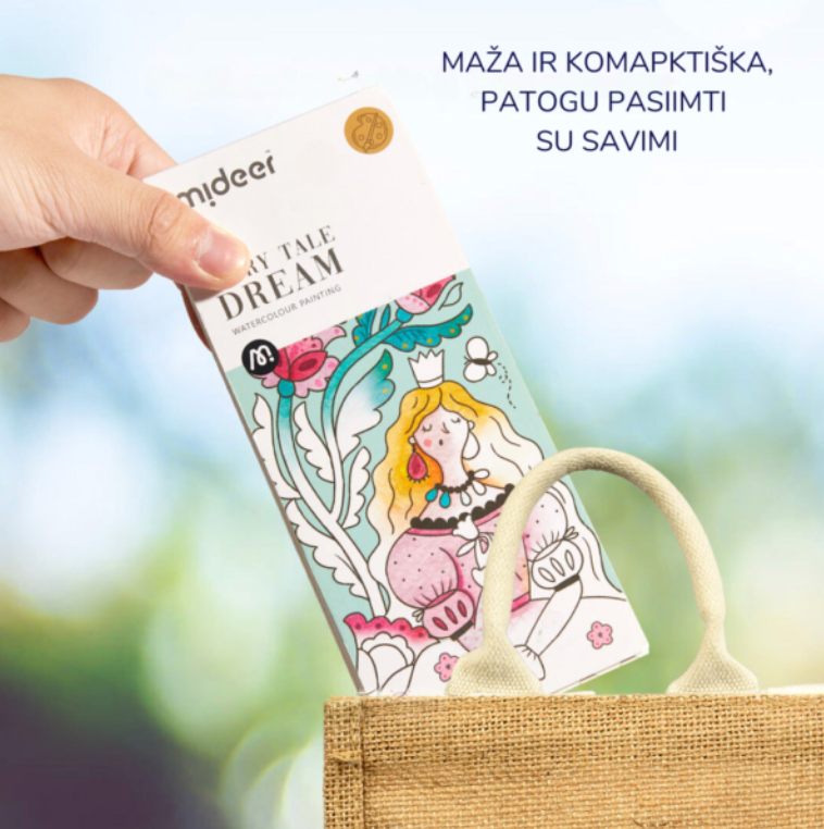 Spalvinimo akvarele knygelė Nuostabus sodas