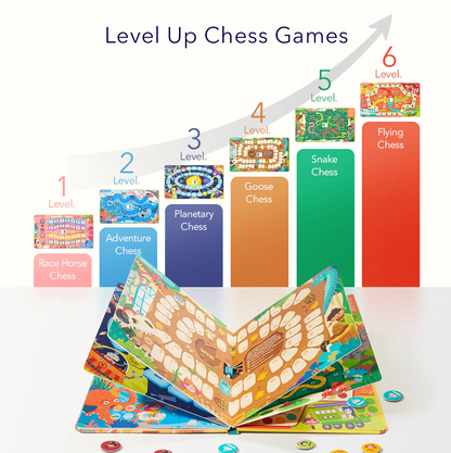 6in1 stalo žaidimų rinkinys / knyga