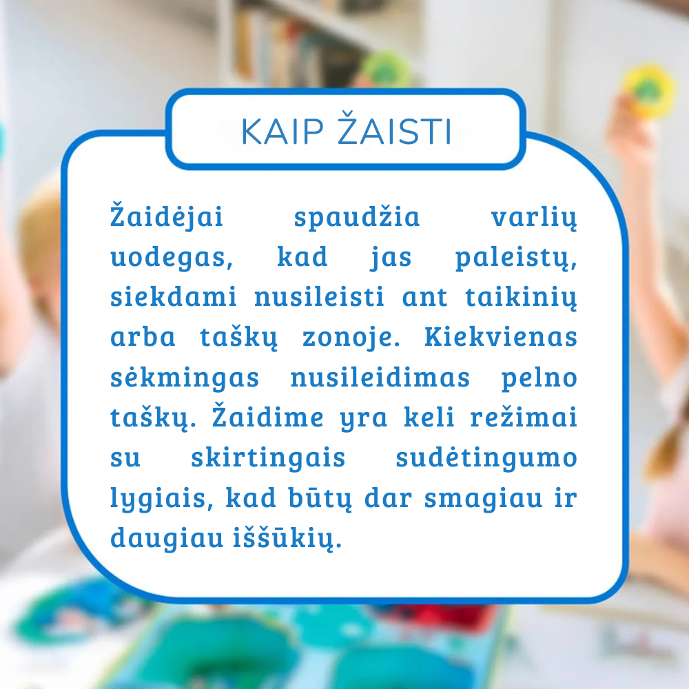 Interaktyvus stalo žaidimas – Varlės šoklės