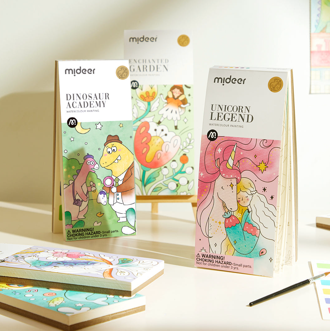 Spalvinimo akvarele knygelė Vienaragio legenda