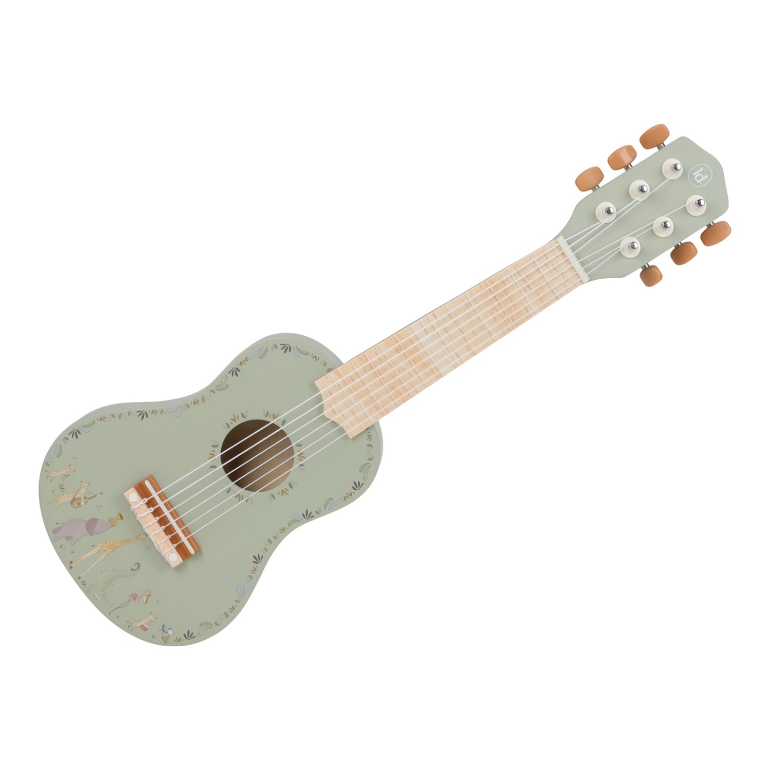 Little Dutch medinė gitara „Safari Friends Green“ FSC