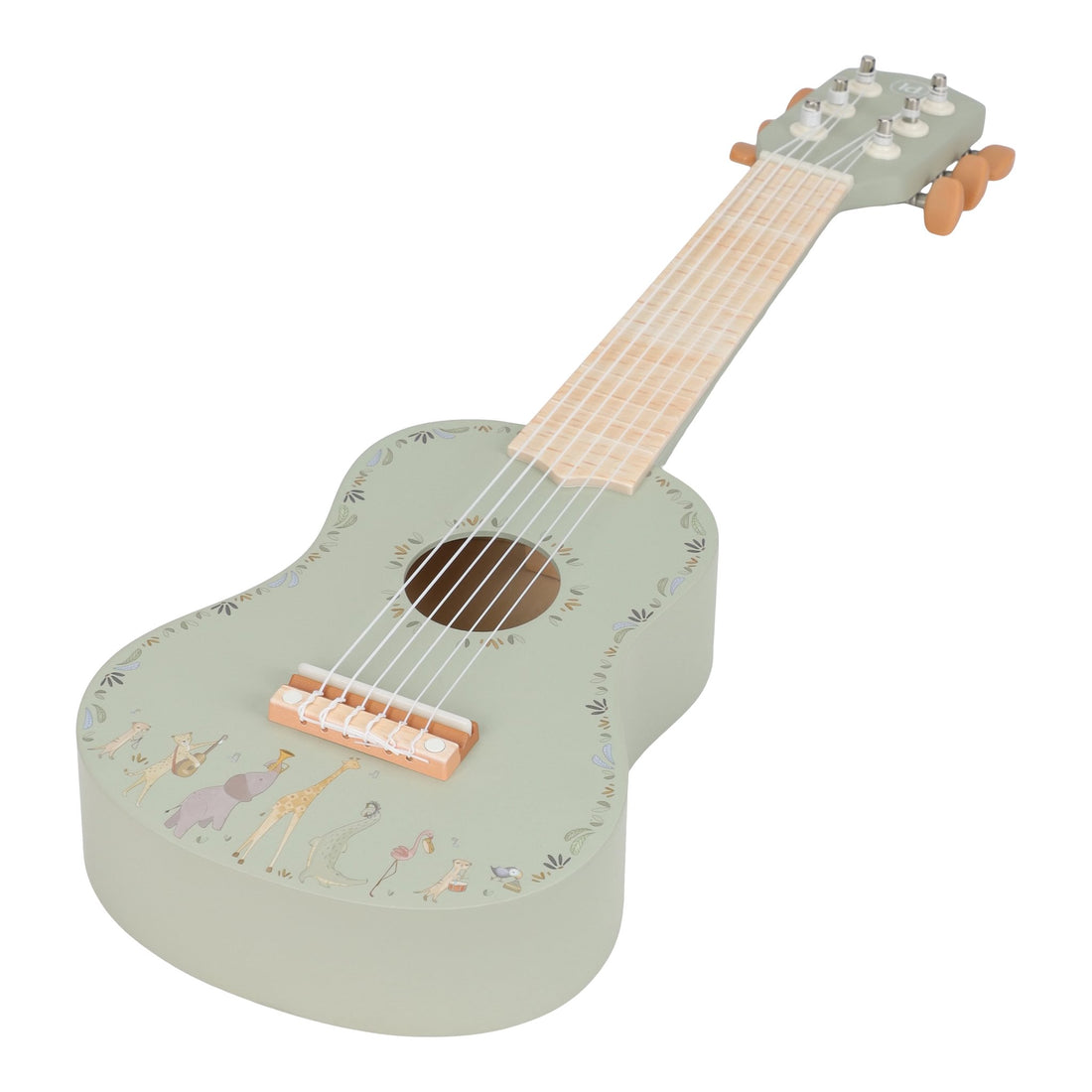 Little Dutch medinė gitara „Safari Friends Green“ FSC