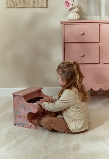 Little Dutch medinis pianinas „Safari Friends Pink“