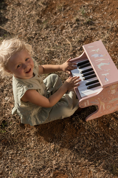 Little Dutch medinis pianinas „Safari Friends Pink“
