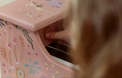 Little Dutch medinis pianinas „Safari Friends Pink“