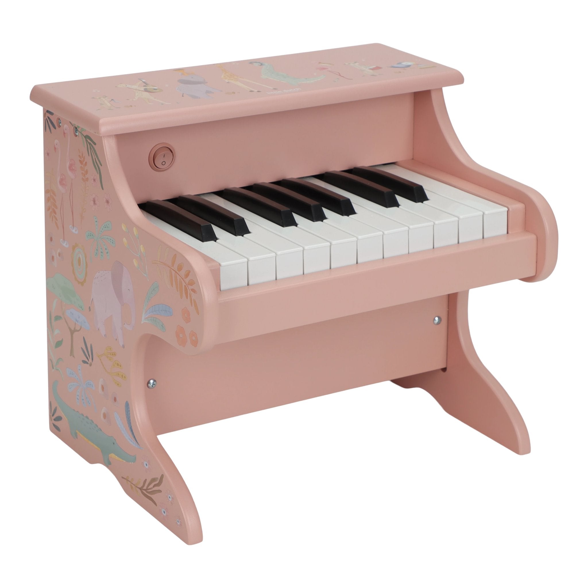 Little Dutch medinis pianinas „Safari Friends Pink“