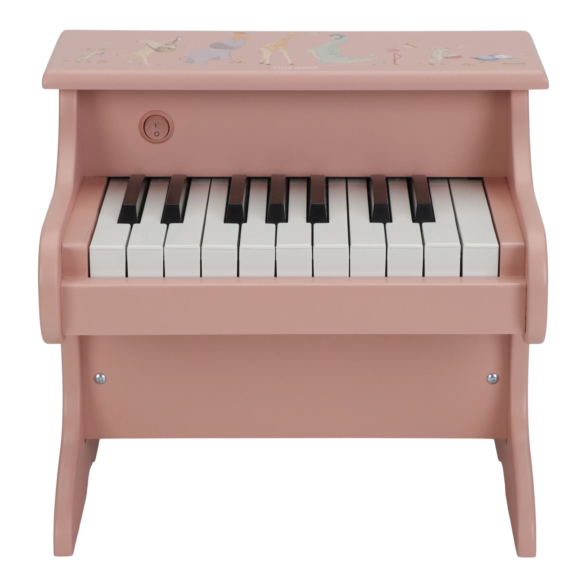 Little Dutch medinis pianinas „Safari Friends Pink“