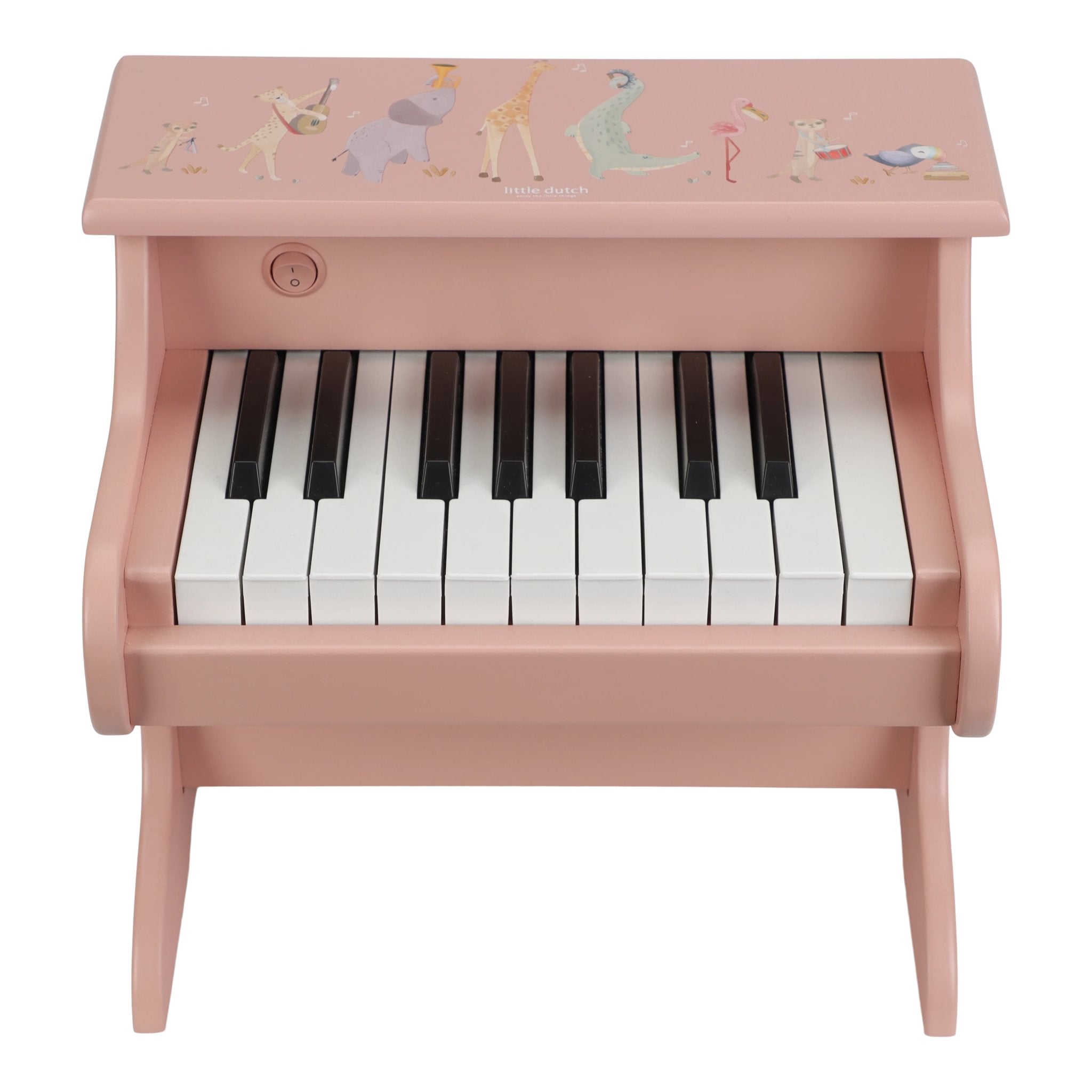 Little Dutch medinis pianinas „Safari Friends Pink“