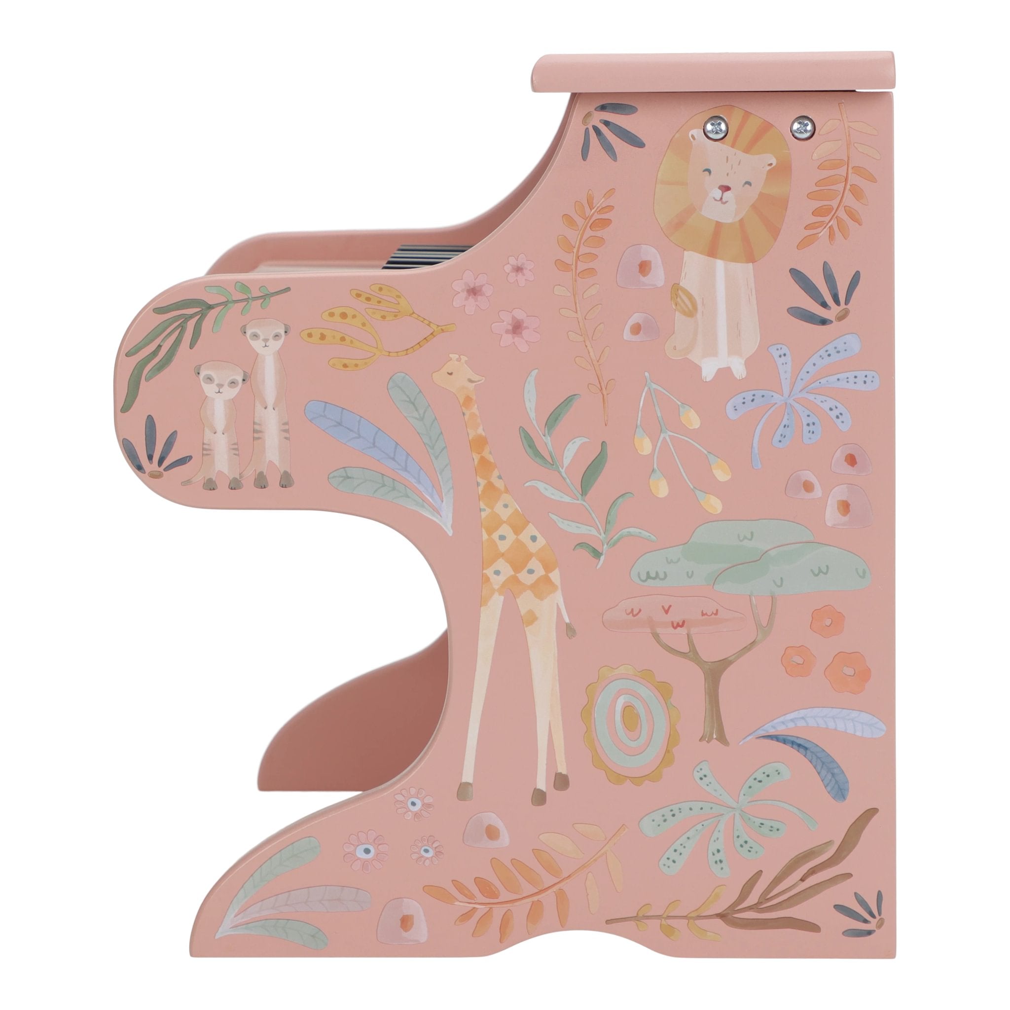 Little Dutch medinis pianinas „Safari Friends Pink“
