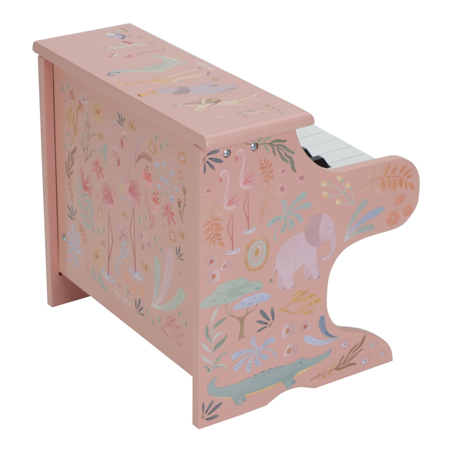 Little Dutch medinis pianinas „Safari Friends Pink“